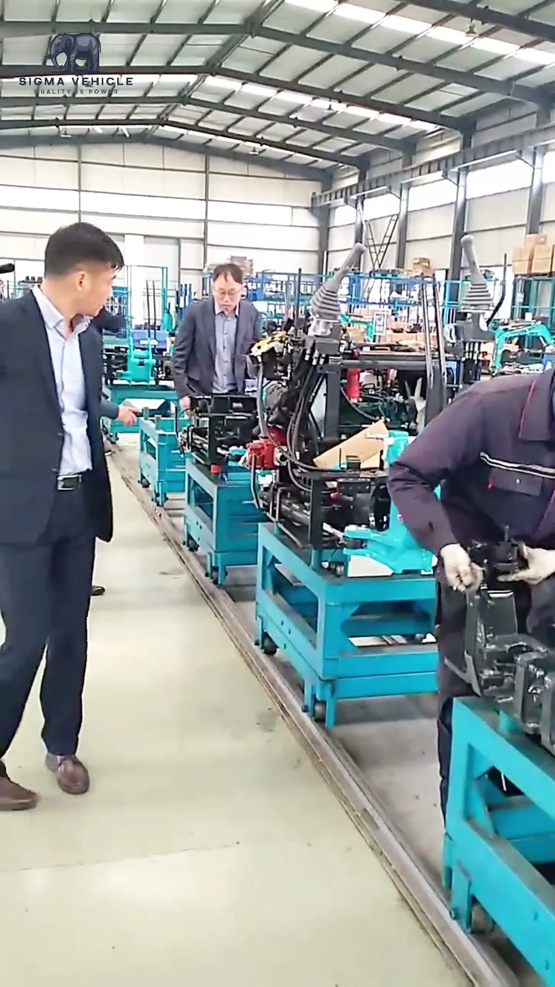 Korean delegation visits the production workshop