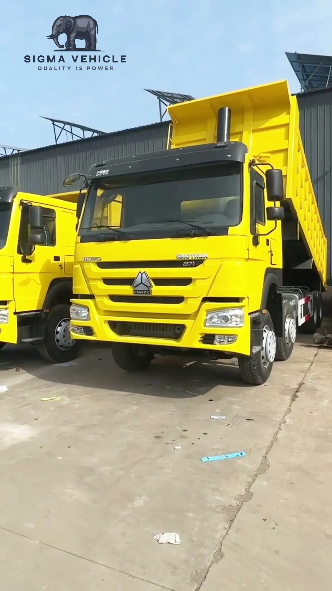 Two HOWO 8×4 dump trucks exported to Tanzania
